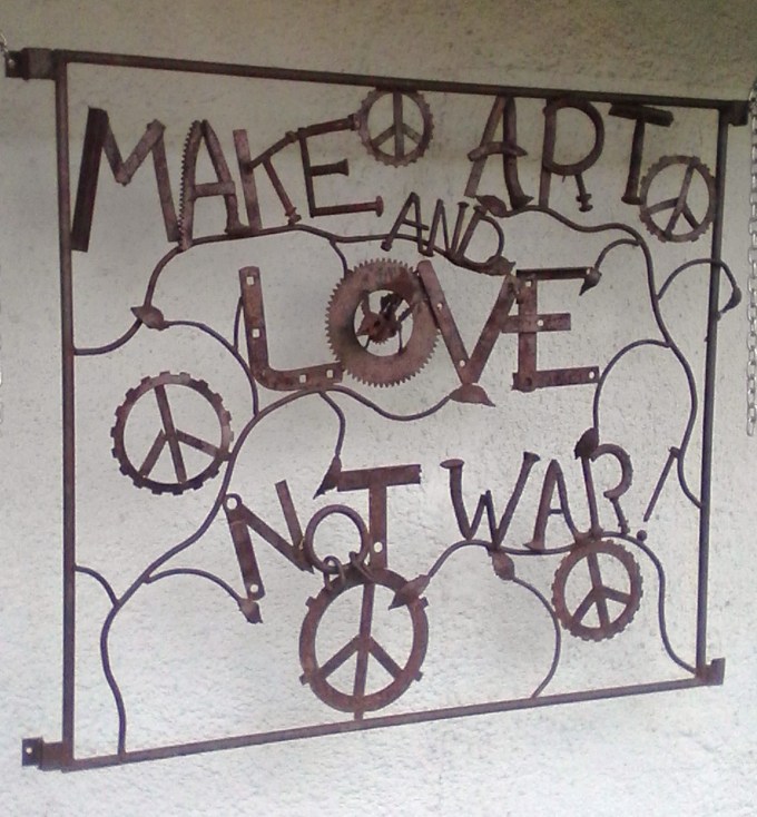 Make art and love not war